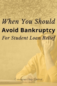 bankruptcy bad for student loans