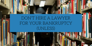 bankruptcy without lawyer