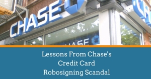 chase credit card robosigning scandal