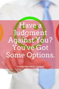 judgment against you options