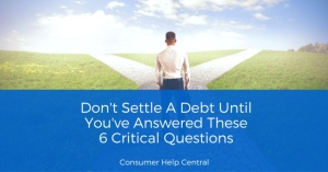 settle debt considerations