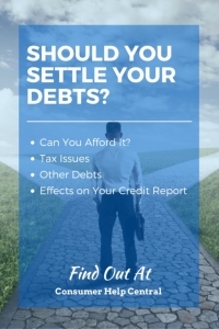 settle debt considerations pinterest