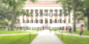 student loan debt elderly